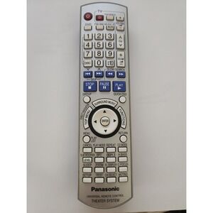 Genuine Panasonic EUR7662Y30 Theater System Universal Remote Control Silver